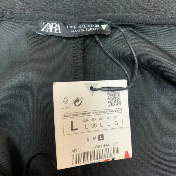 Zara Black Asymmetrical Spaghetti Strap Midi Dress‎ - Picture 3 of 9